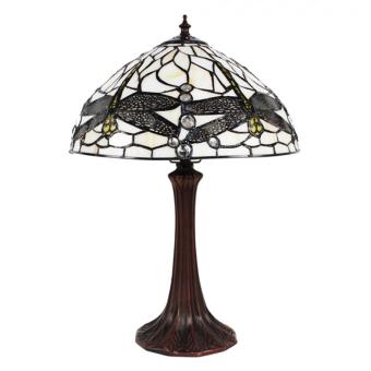 Tiffany Table Lamp Dragonfly 31cm white