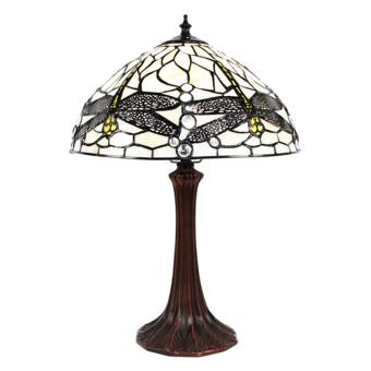 Tiffany Table Lamp Dragonfly 31cm white