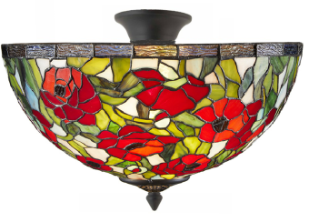 Tiffany plafondlamp Rosas 40 - 96