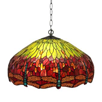 Tiffany hanglamp Ø60cm Dragonfly 98 3 fittingen