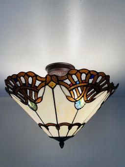 Tiffany plafondlamp 50cm Elba - Flow