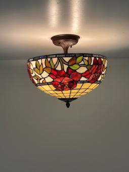 Tiffany plafondlamp Austria 40 Flow