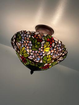 Tiffany plafondlamp Gibraltar Flow