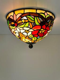 Tiffany Plafondlamp Ø25cm Madeira - 80