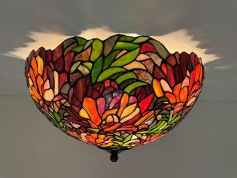 Tiffany plafondlamp Peony 50  80