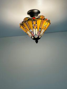 Tiffany plafondlamp Wyber 2596