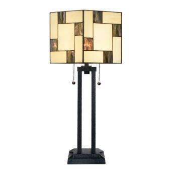 Tiffany Tafellamp Mondriaan met Architect Voet