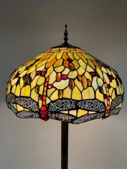 Tiffany vloerlamp Dragonfly Green 51 Straight