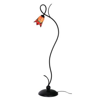 Tiffany Vloerlamp Lovely Flower Red