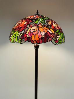 Tiffany Vloerlamp Ø50cm Peony Rich