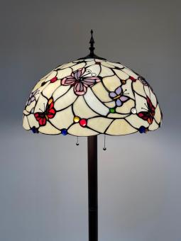 Tiffany vloerlamp Papillon 50 Straight